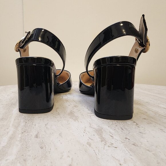 Jones New York Candree Pointed Toe Dress Slin Black Patent 8M -B036 - Picture 2 of 11